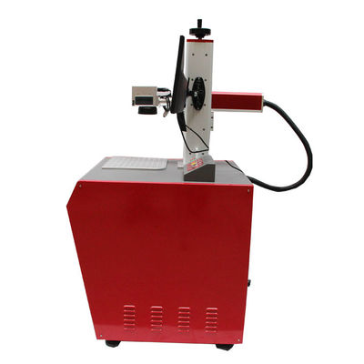 Porcellana La macchina rossa da tavolino della marcatura del laser della fibra/ha condotto la stampante a laser della fibra di logo della lampadina fornitore